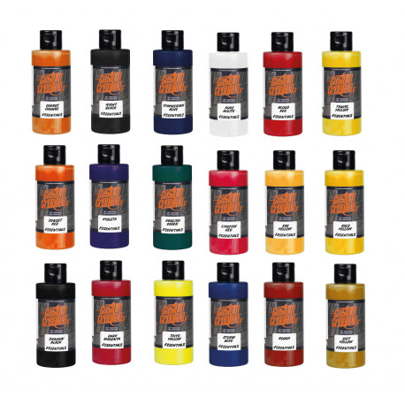 Kit peinture aérographe 18 couleurs opaques de base