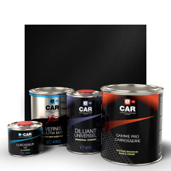 Kit Peinture Noir Mat Moto à Vernir