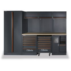 Mobilier d'atelier BETA Tools 3 modules + Armoire double