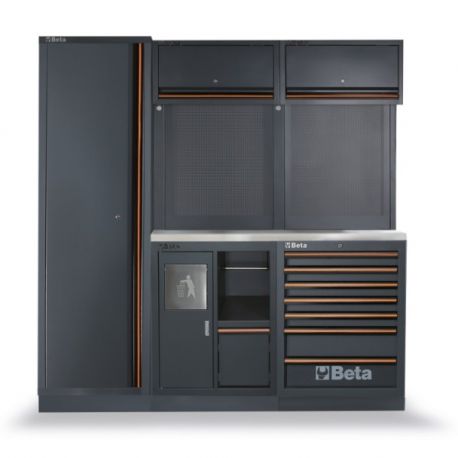 Mobilier d'ameublement d'atelier BETA Tools 2 modules + Armoire