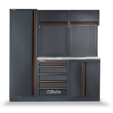 Mobilier d'atelier BETA Tools 2 modules + Armoire