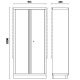 Armoire 2 portes pour ameublementd'atelier BETA 