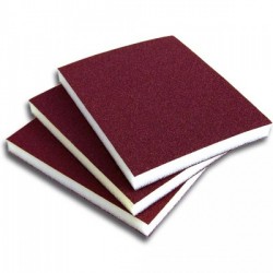 Eponge abrasive rouge 2 faces 