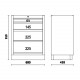 Meuble d'atelier BETA 4 tiroires C45PRO