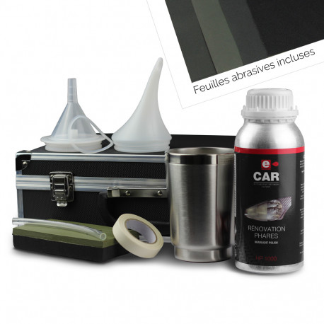 Kit rénovateur phares par polymérisation 