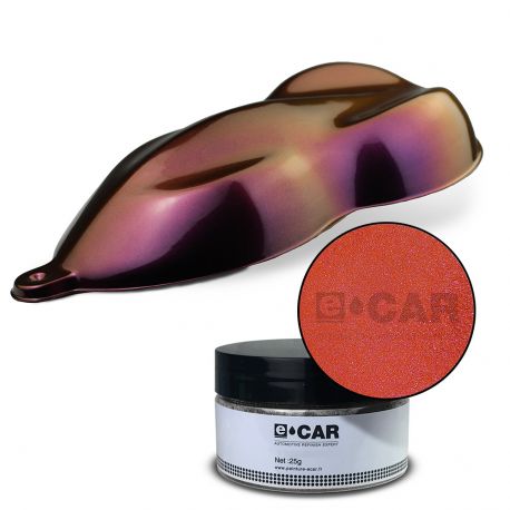 Pot de Peinture Grosse Paillette Caméléon 4 couleurs Mauve, Rouge, Orange et Jaune 10-60µm