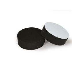 Disque de polissage velcro 160mm x 50mm Noir (Souple)