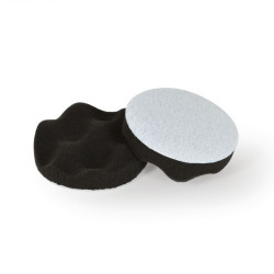 Mini disque mousse de polissage ondulé 80mm x 20mm Noir (Soft)