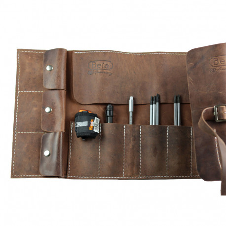 Trousse à outils en cuir BETA avec 26 outils