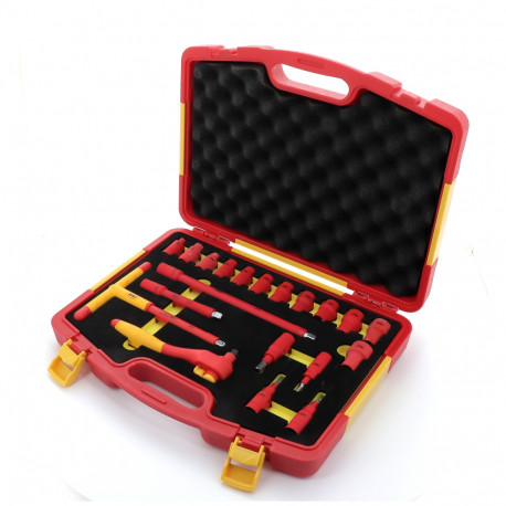 Mallette d'outils isolants 3/8" (20 pièces) JBM