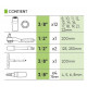 Mallette d'outils isolants 3/8" (20 pièces) JBM