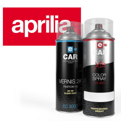 Bombe de peinture Aprilia + Vernis bicomposants