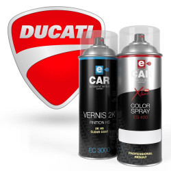 Kit Bombe de peinture Ducati + Vernis bicomposants