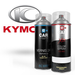 Kit Bombe de peinture Kymco + Vernis bicomposants