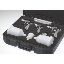 Trois pistolet HVLP en mallette