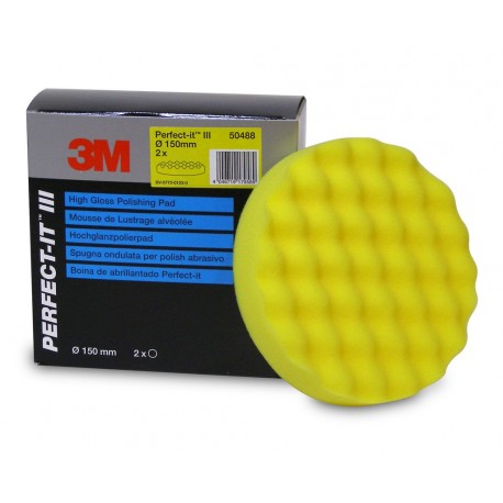 Mousse 3M de polissage perfect-it jaune ondulé en 150mm