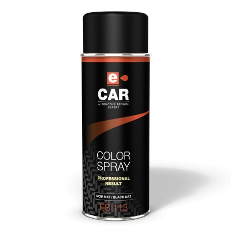 Peinture noire mate en aérosol pour moto et scooter